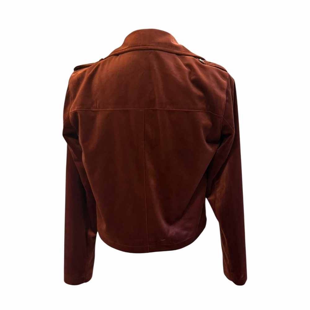 Lauren Conrad LC velvet brown/burgundy jacket moto style new with tags - Picture 2 of 7